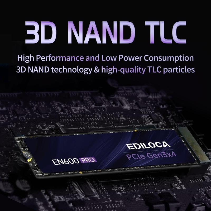 Unidade de estado sólido interna Ediloca EN600 PRO 512 GB NVMe M.2